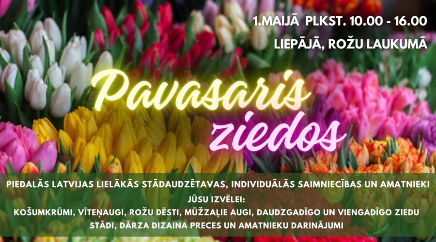 Piesakies Pavasara stādu tirgum Liepājā