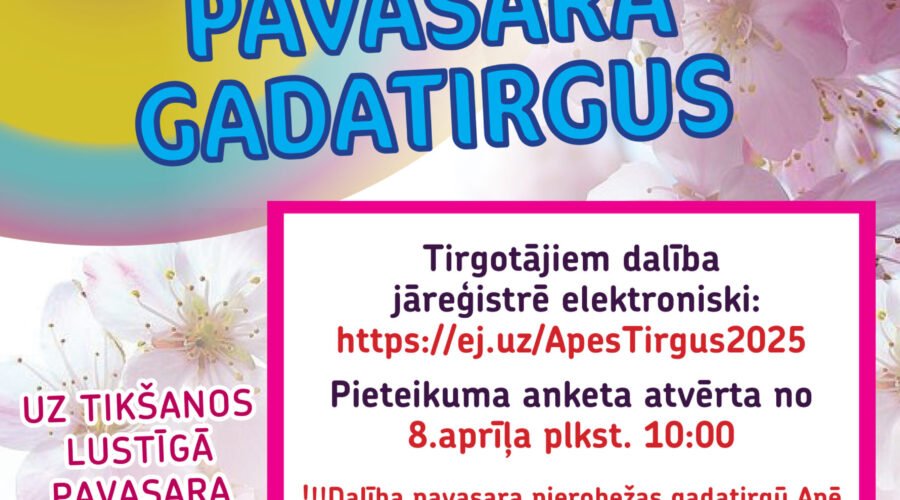 Piesakies Apes pierobežas Pavasara gadatirgum